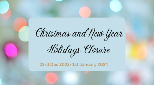 Christmas and New Year Holidays Closure