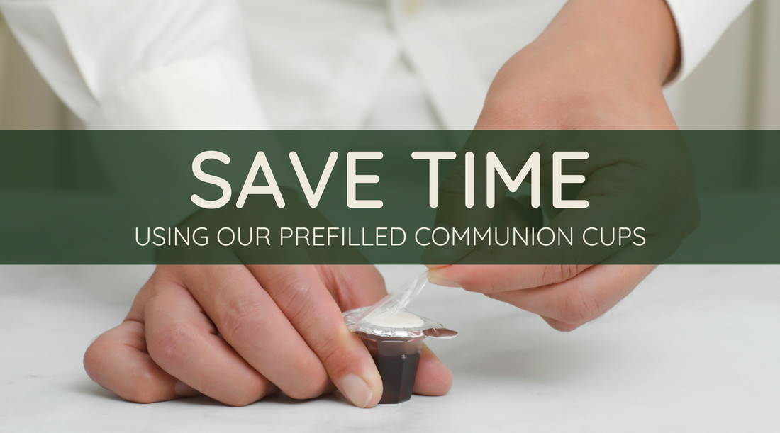 Save time using our prefilled communion cups