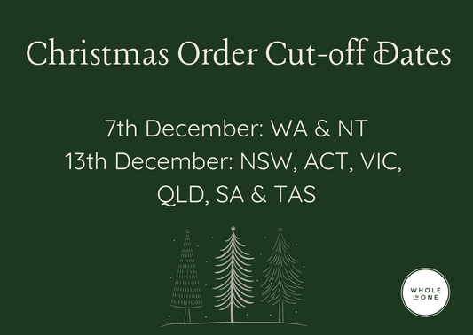 Christmas Order Cut off Dates