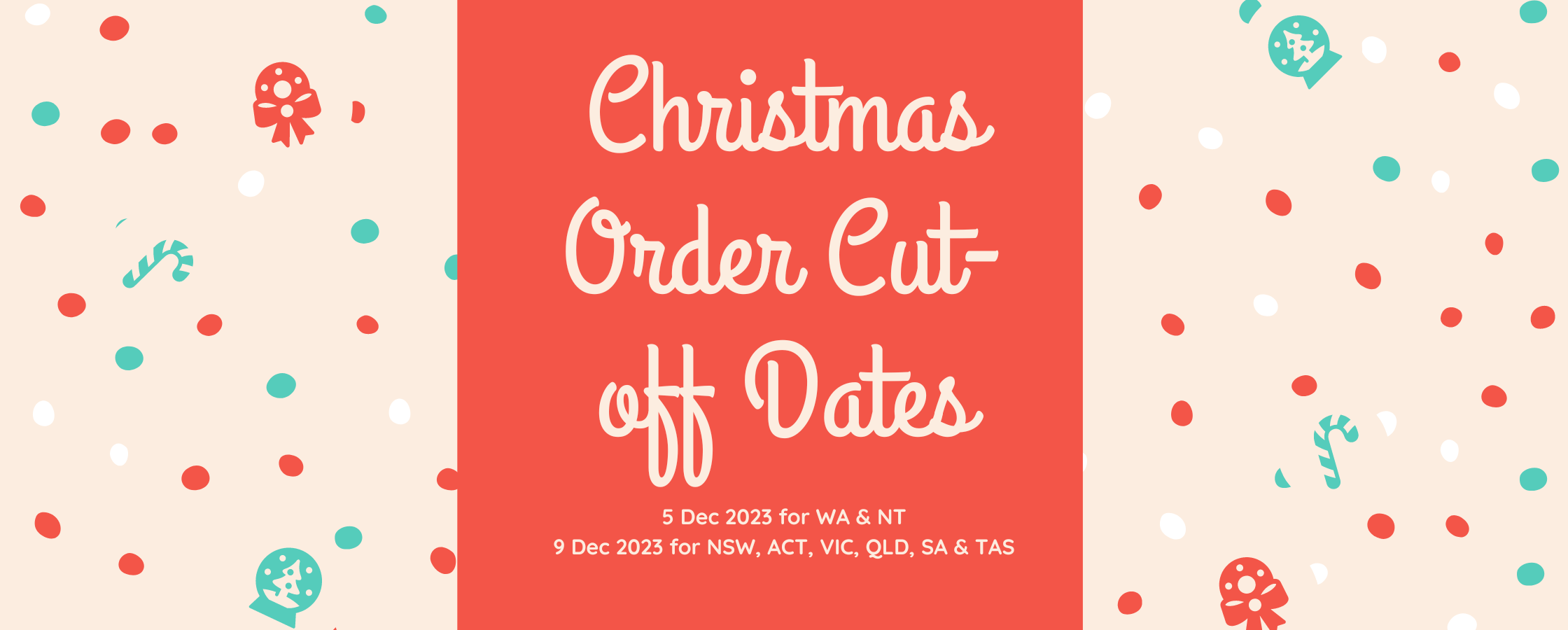 Cut Off Date Example Christmas Order Cut-off Dates – Whole In One Communion