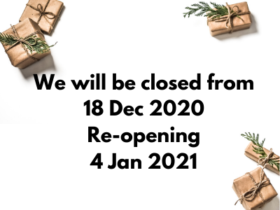 End of Year Holiday Closure