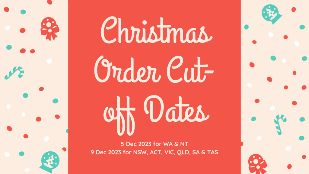 Banner for Christmas Order Cut off dates